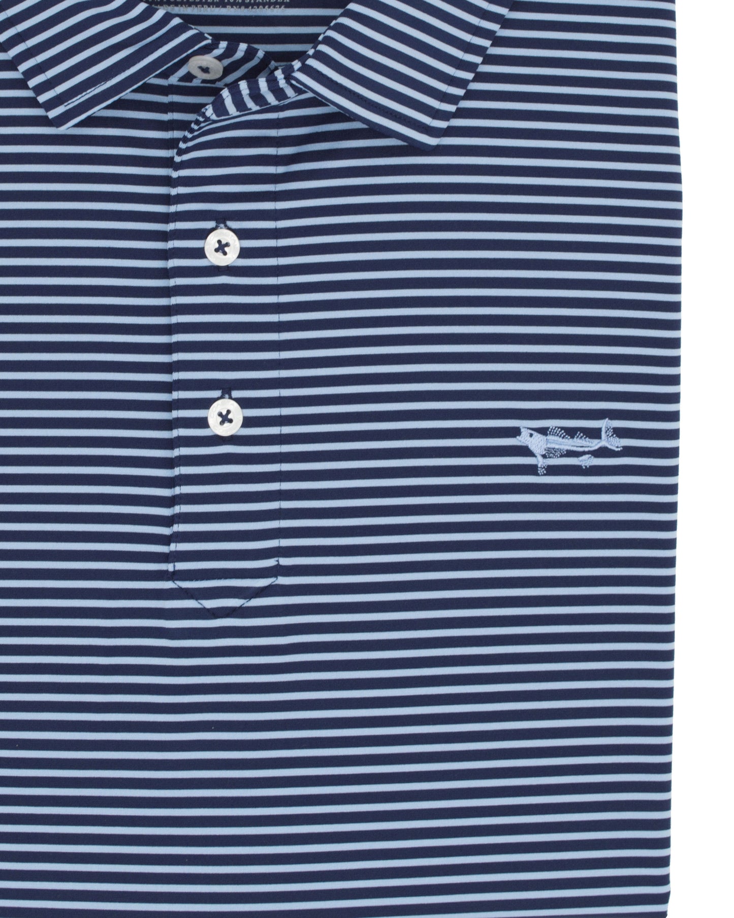 Bay Blue Stripe Polo