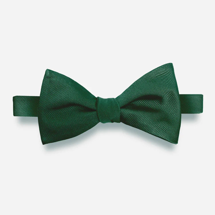 Grosgrain Solid Hunter Bow Tie