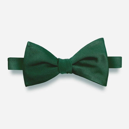 Grosgrain Solid Hunter Bow Tie