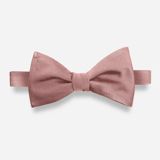 Grosgrain Solid Mauve Stone Bow Tie