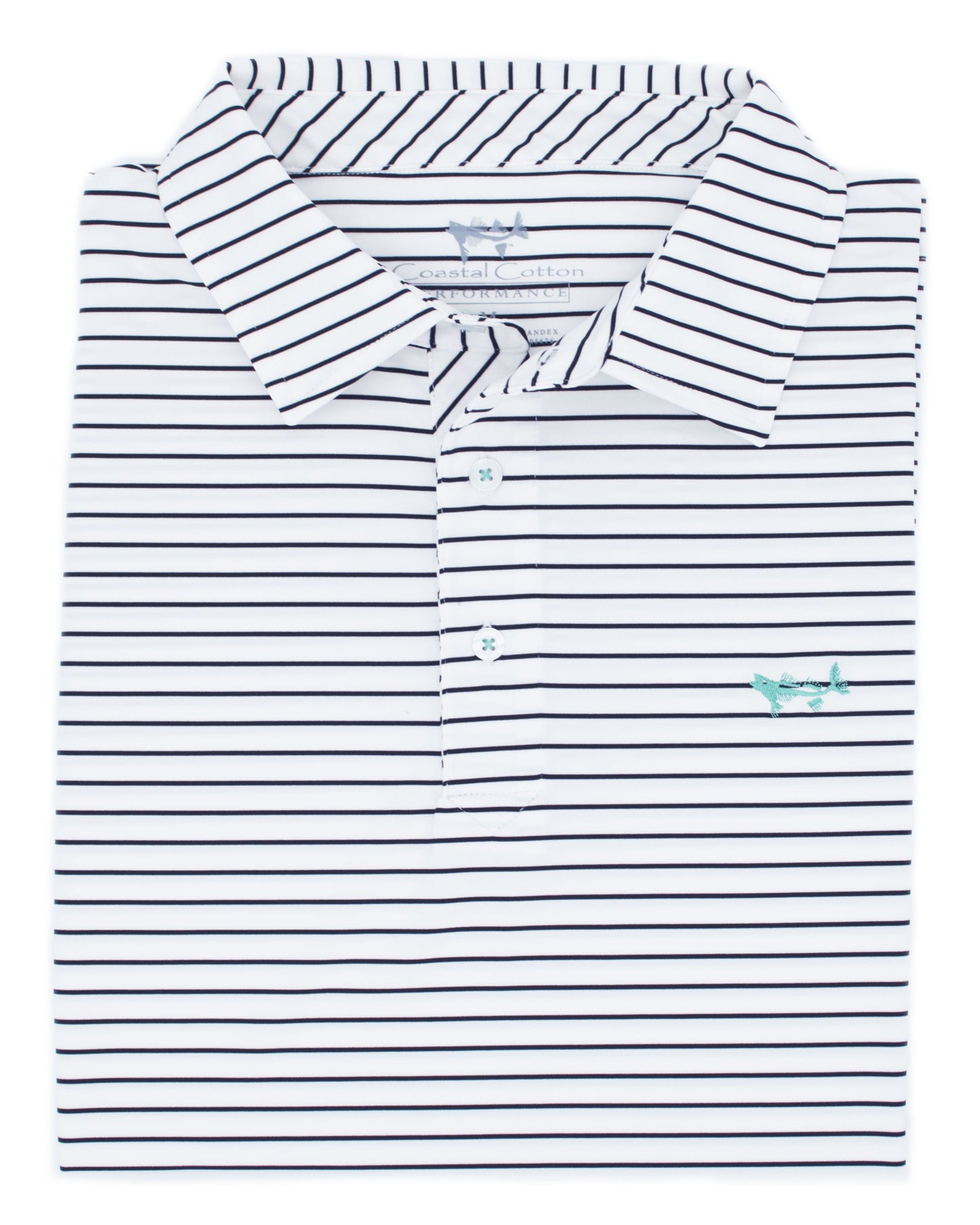 Black Stripe Performance Polo