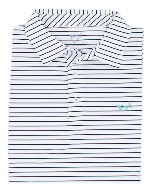 Black Stripe Performance Polo