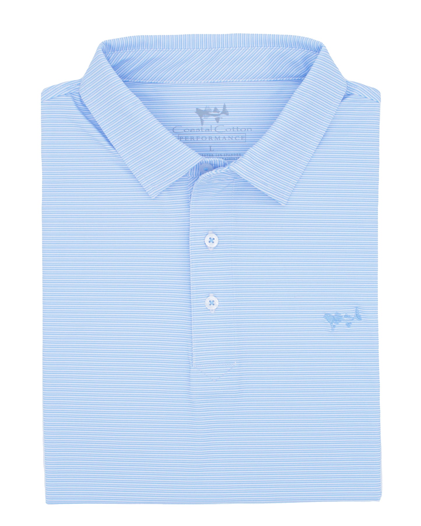 Sky Blue Stripe Polo