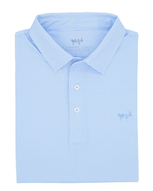 Sky Blue Stripe Polo